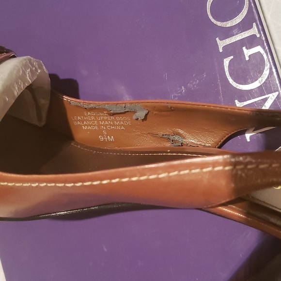 Enzo Angiolini NEW Closed Toe Slingback Stiletto Heels Pump Leather Women's 9.5 - Picture 12 of 17